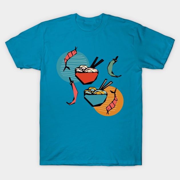 Noodle Bowl T-Shirt by bruxamagica